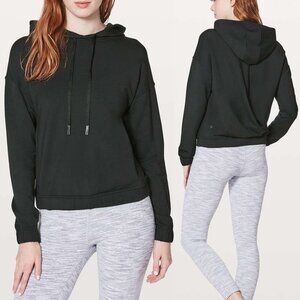 Lululemon Twisted & Tucked Pullover Hooded Sweatshirt Top 10 Black Modal $98